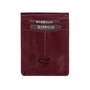 Zoozie Bags Cartera para Hombre Rojo Claret de Piel Genuina Lujosa y Elegante